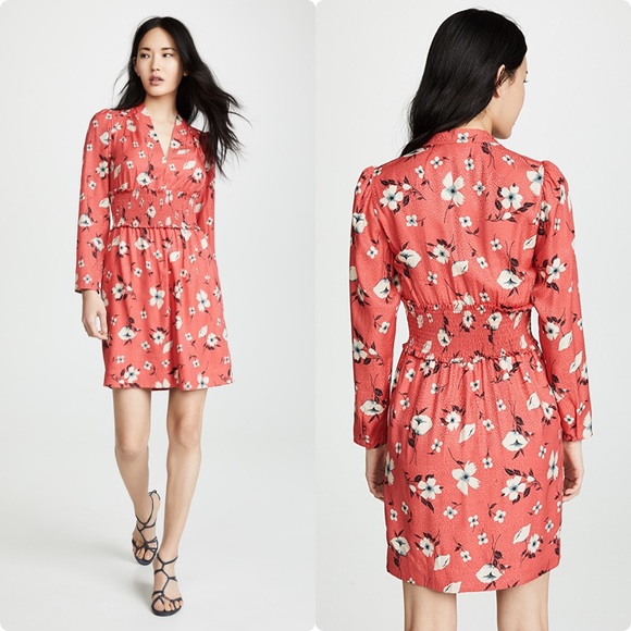 Rebecca Taylor DANIELLA FLORAL V-NECK DRESS - Picture 2 of 8